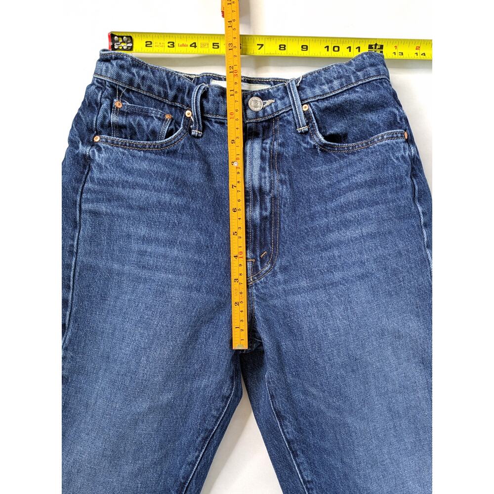MOTHER Jeans Half Pipe Ankle Superior 27 Did You Bring Me Anything Barrel Blue - Picture 8 of 13